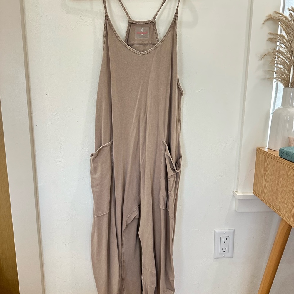 FP Movement by Free People Tan Jumpsuit